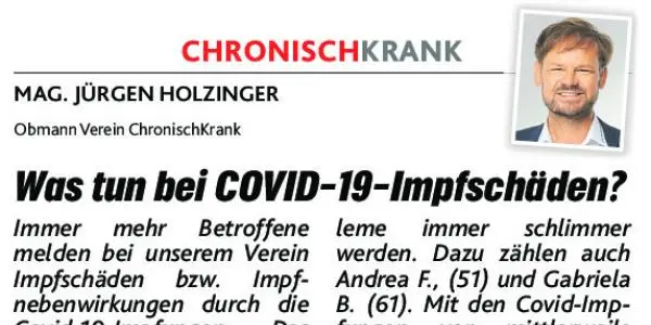 Krone Kolumne: Was tun bei COVID-19-Impfschäden?