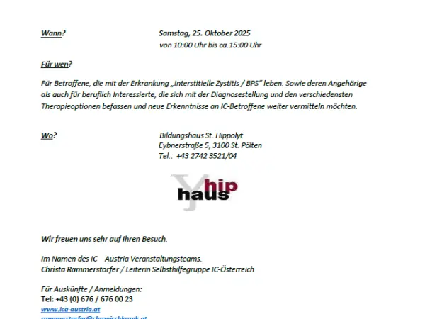 Einladung Meeting 2025